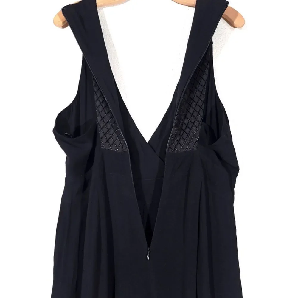 BLESSED ARE THE MEEK Long Island Pleated Diamond Back Jumpsuit in Black Medium - Picture 11 of 12